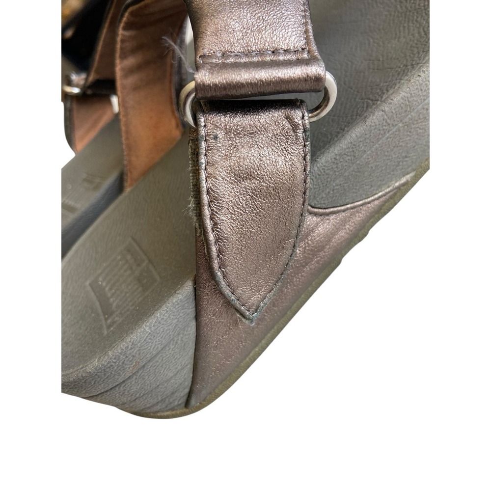 FitFlop Lulu Adjustable Leather Toe Post Sandals Size 6 Bronze Comfort Ergonomic - Picture 6 of 9